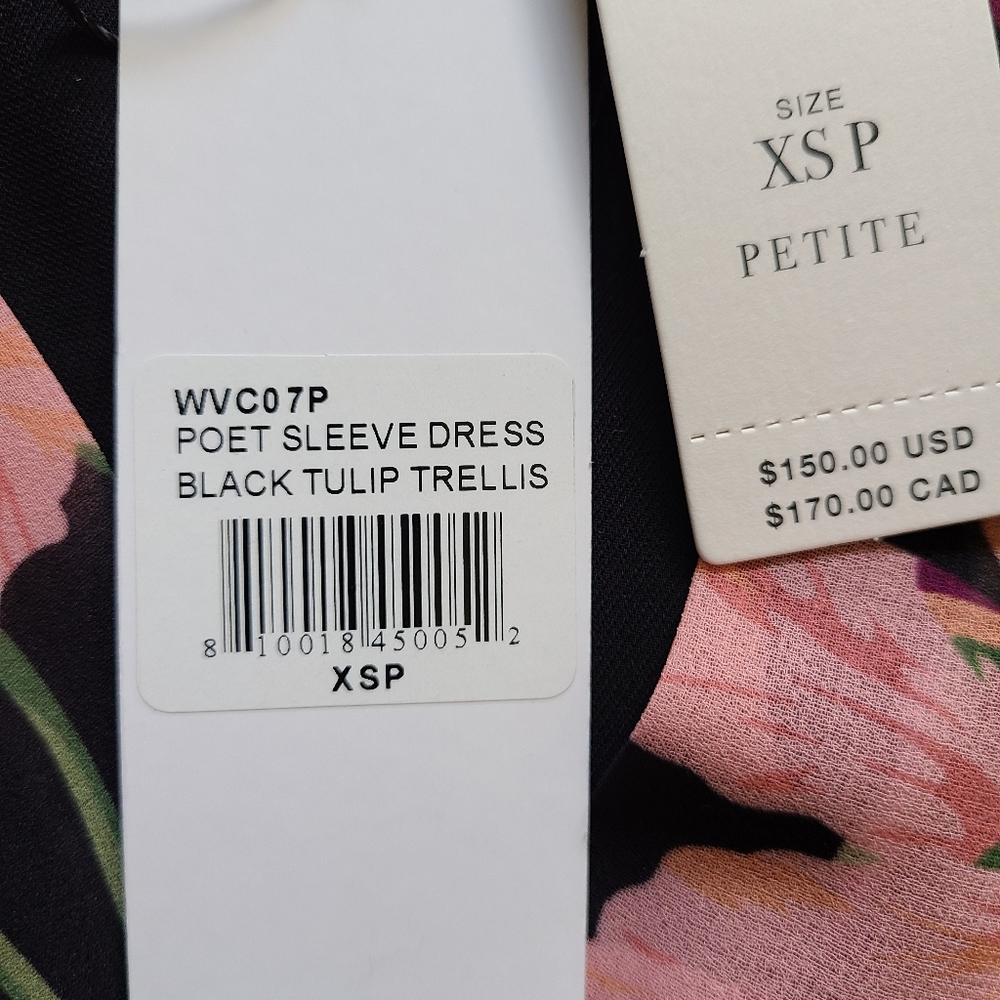 NWT Anthropologie Aryessa Long Sleeve Dress Size XSP - Picture 10 of 11